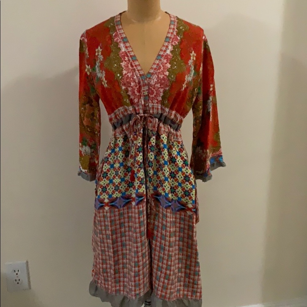 Printed Midi Johnny Was Dress - Picture 2 of 3